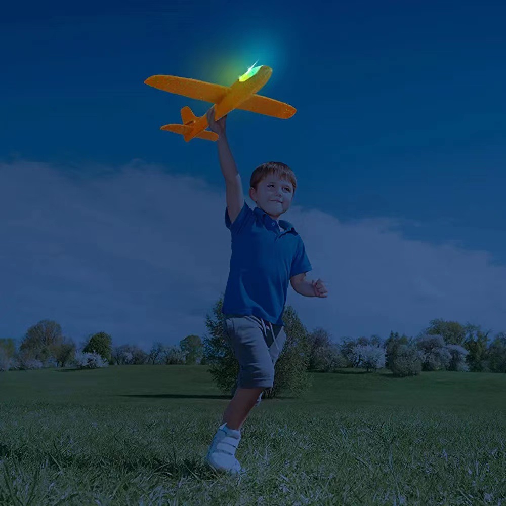 Picture of epp light-emitting electric gliding helicopter hand-cast model aircraft assembled foam hand-cast small aircraft toy