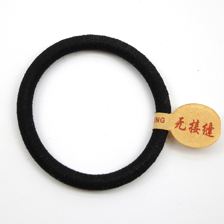 Picture of High elastic hair rope thickened seamless hair band black rubber band hair tie basic hair rope durable hair accessories
