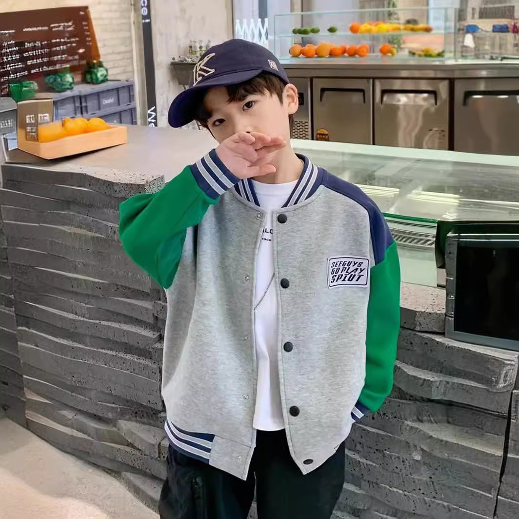 Picture of Children's Baseball Suit 2024 Spring New Boys' Coat Top Girls' Spring Jacket Baby Clothes Spring and Autumn Clothes