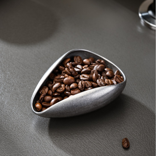 Picture of Stainless steel coffee scale bean dish sub-packaging plate bean dish vintage coffee bean measuring cup scale bean dish special bowl measuring spoon