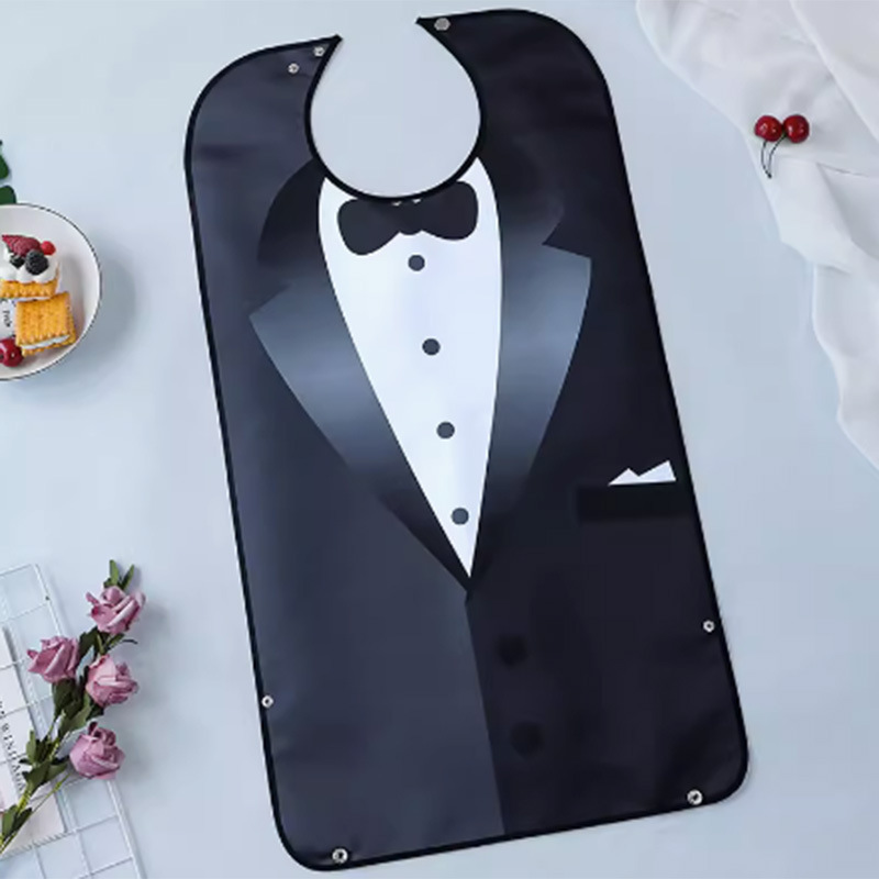 Picture of Cross-border Adult bib bib multiple printed waterproof stain-resistant leak-proof dining bib middle-aged and elderly bib