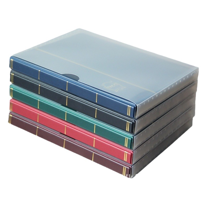 TACC Coin Collection Book Paper Money Collection Book Empty Book RMB Location Book Coin Transparent 3 Lines 20 Pages