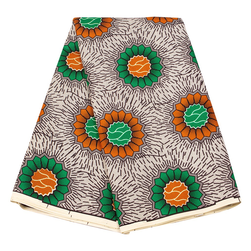 Cross-border sourcing African women's clothing fabric polyester batik printed fabric women's party dress fabric