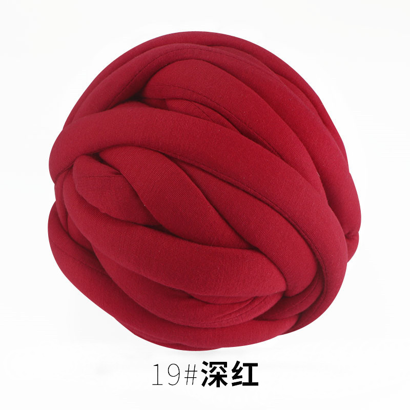Picture of Heart-filling cotton warm velvet cotton Iceland wool DIY hand-woven hook blanket carpet cover blanket dog kennel cat nest cushion basket basket bag