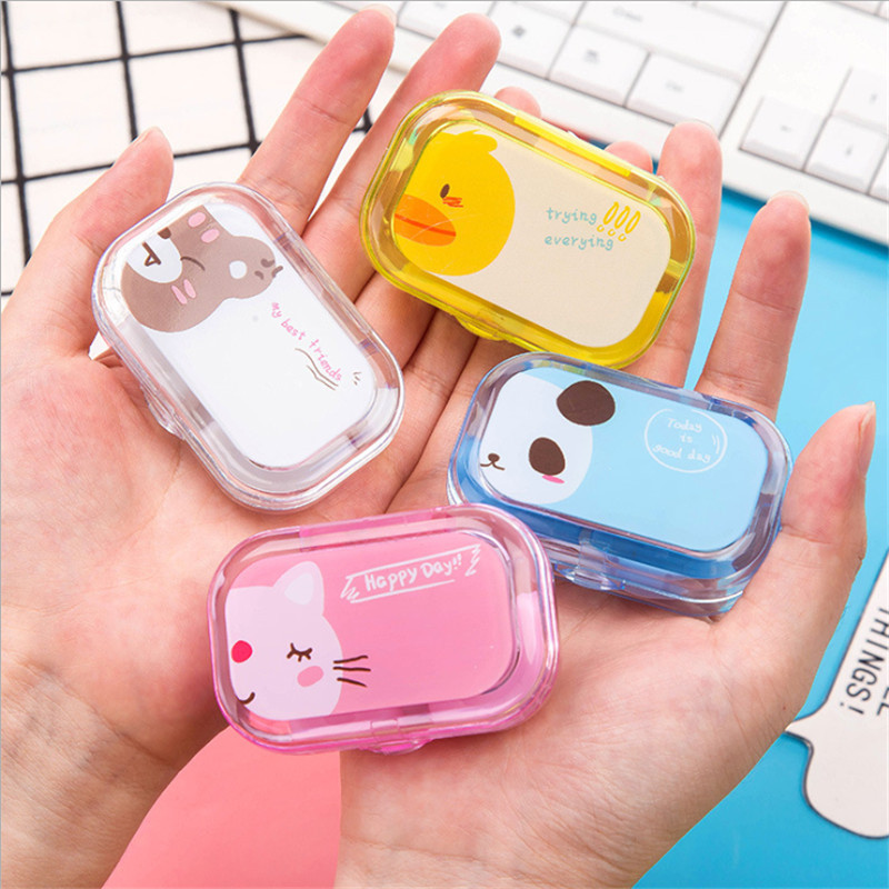 Picture of Cartoon Creative Small Animal Glasses Contact Eye Box Durable Fashion Portable Simple Contact Eye Box