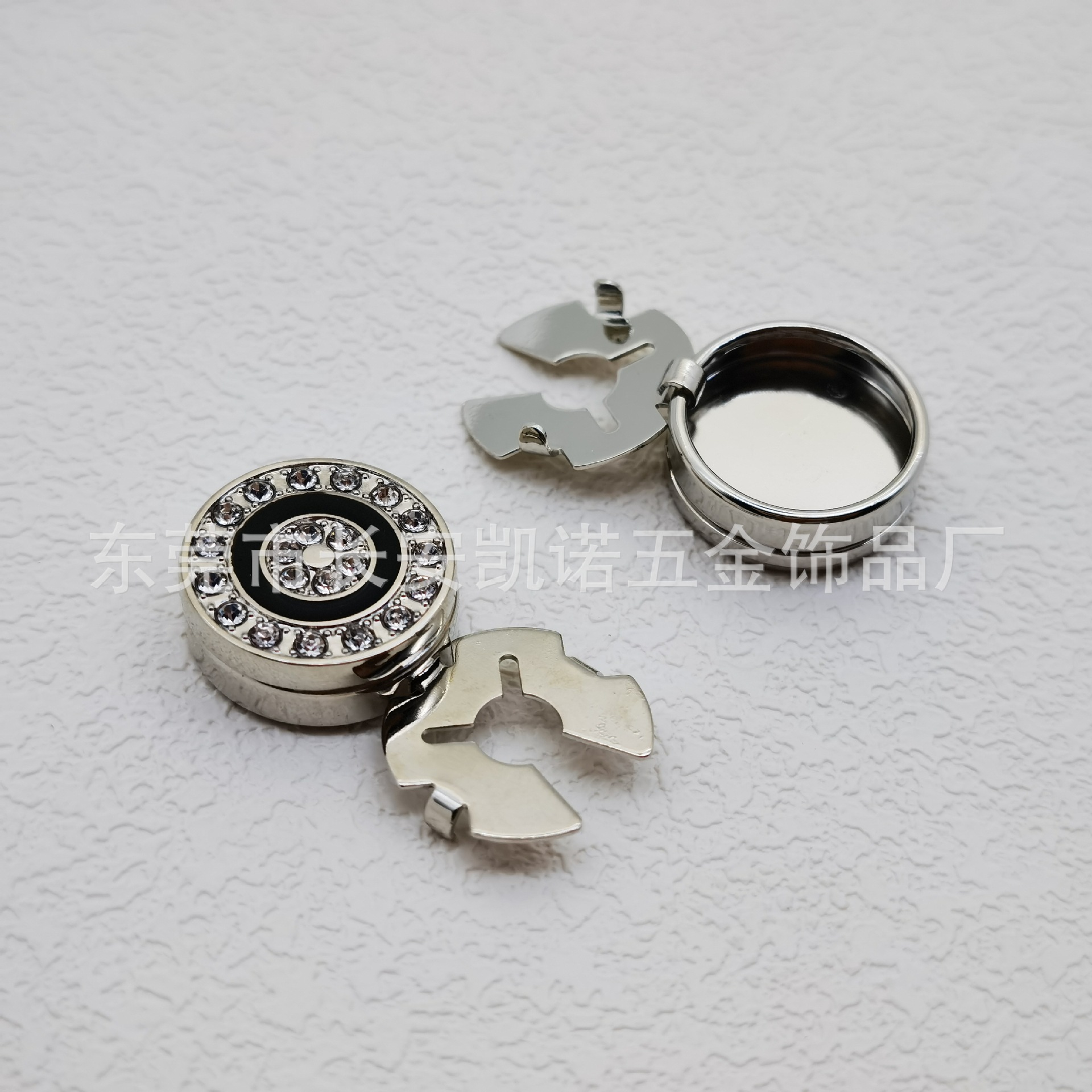 Picture of Ornaments Round Diamond Cufflinks Korean Style Ornaments Round Diamond Button Shirt Suit Button Decorative Buckle