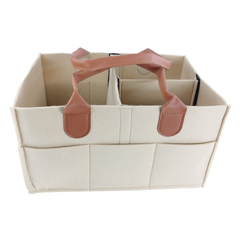Cross-border Diaper Bag Felt Diaper Storage Bag Large Capacity Women's Mommy Bag Travel Toy Storage Bag