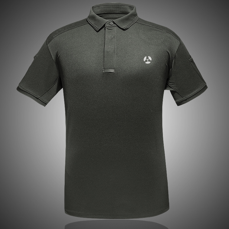 Picture of Mingpeng Outdoor Quick-drying Clothes Lapel Polo Shirt Short-sleeved Men's Sports Sweat Clothes Tactical T-shirt Physical Training Clothes