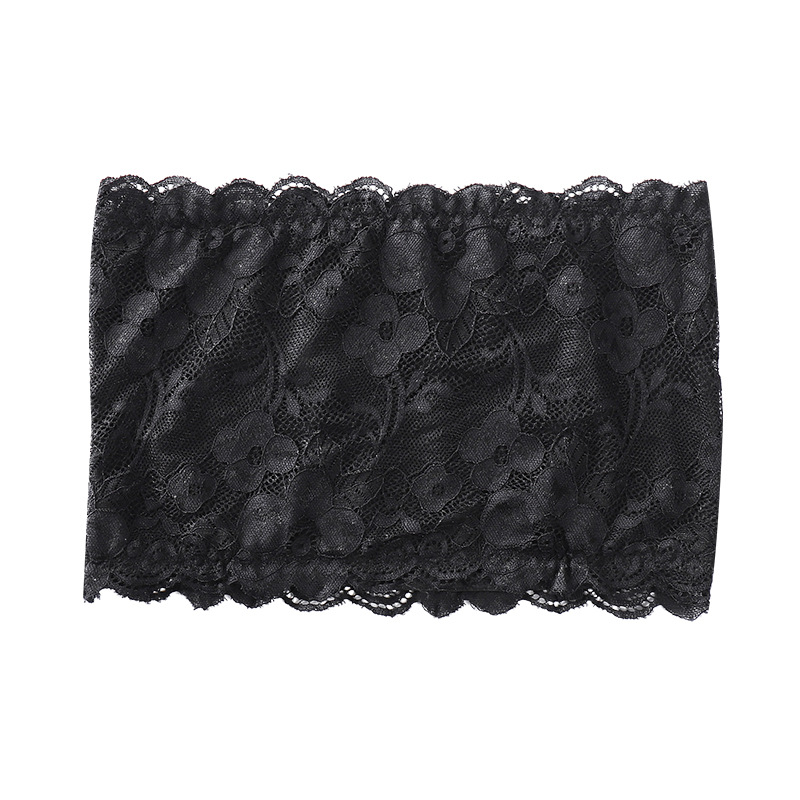 Picture of One-word Wai Lace Back Wrap Breast Strapless Cloth for Girls and Students No Steel Ring Base Sports Inner Wear Outer Wear Underwear for Women