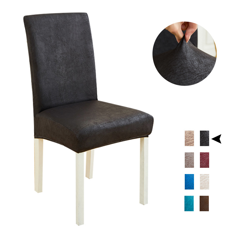 Household conjoined nano technology cloth chair cover cross-border wholesale high-end restaurant restaurant dining chair cover stool cover anti-fouling