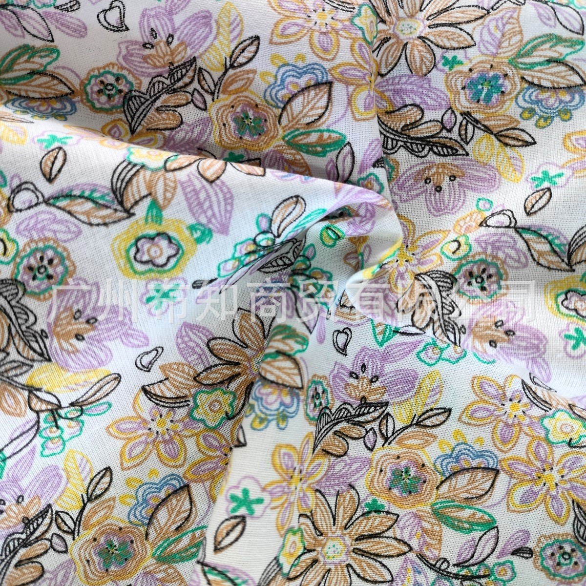 Cross-border hot-selling pure cotton plain weave fabrics, home decoration bedding tablecloth fabrics, sold by rice