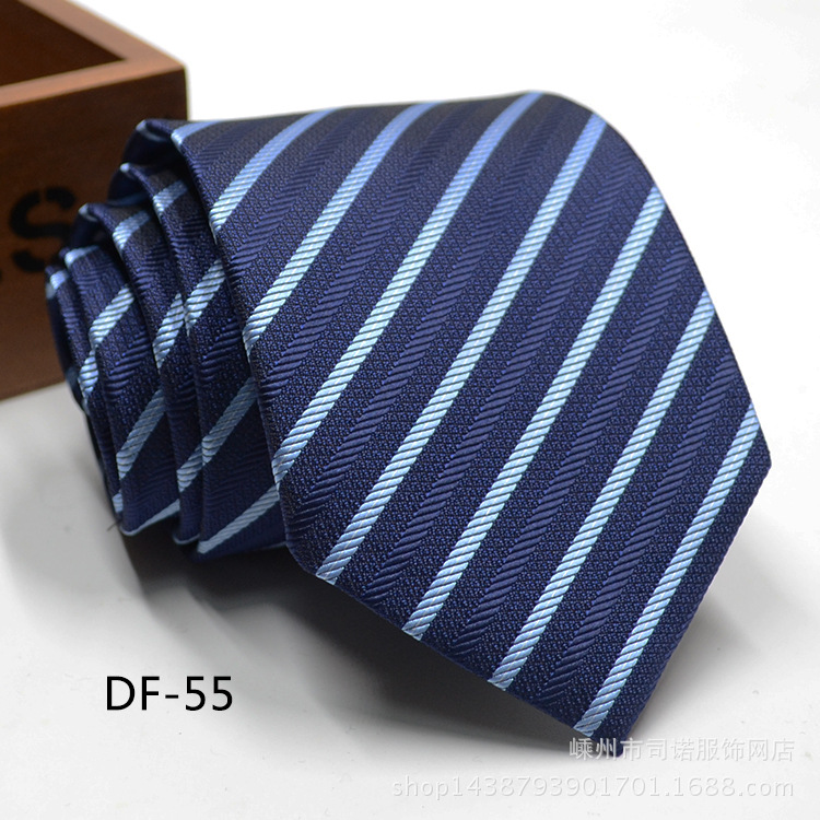 Picture of Tie business formal men's tie polyester yarn Arrow 8cm business tie