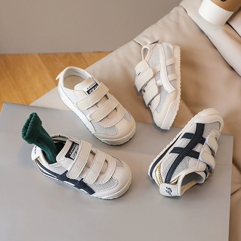 Baby's Forrest Gump Shoes Spring New Dirt Resistant Children's Single Mesh Casual Shoes Boys Soft Sole White Shoes Girls sneaker