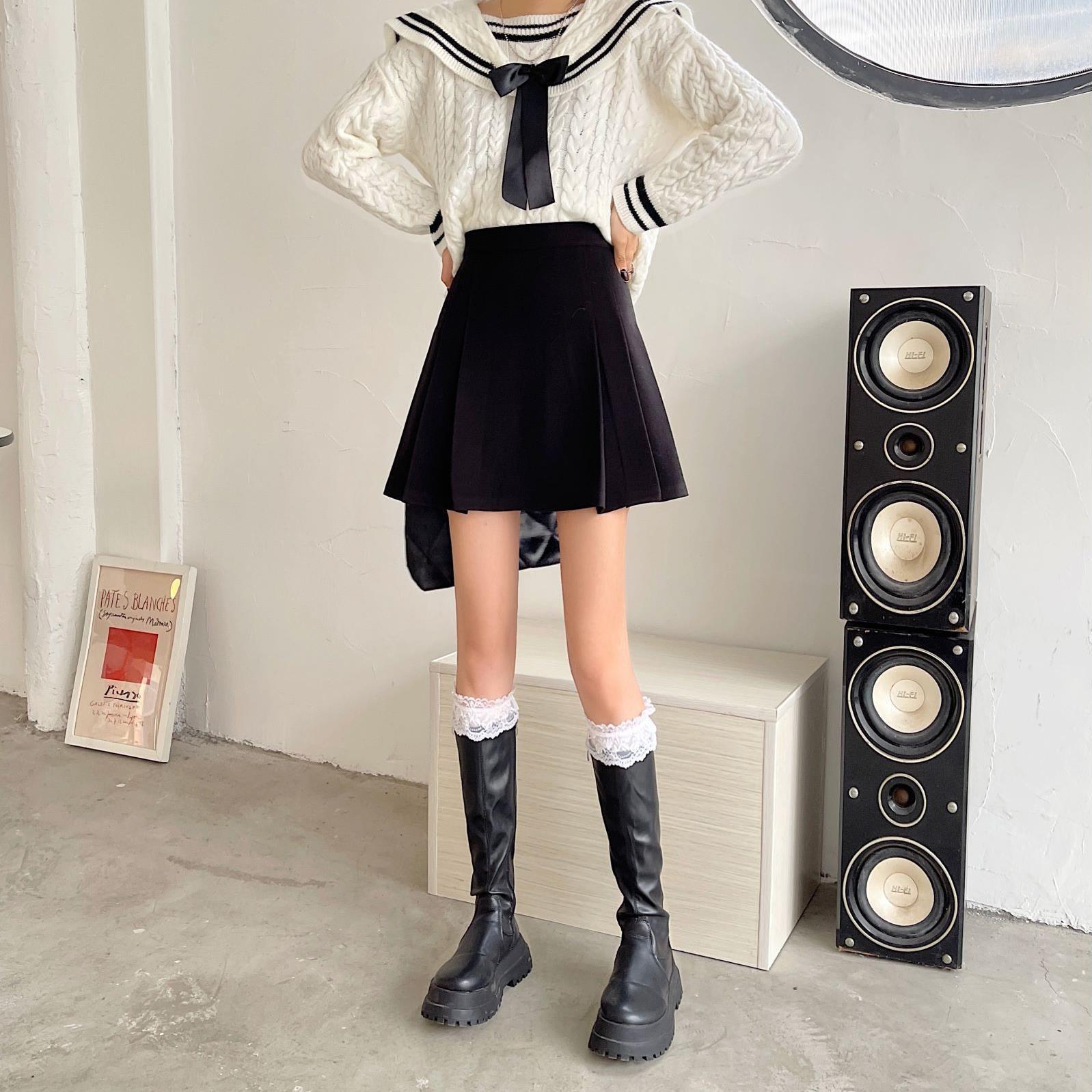 High Waist Umbrella Skirt Slim Look Summer Puffy A- Line Short Skirt Tight Waist 2024 New Style Skirt All-Match Suit Large Swing Skirt