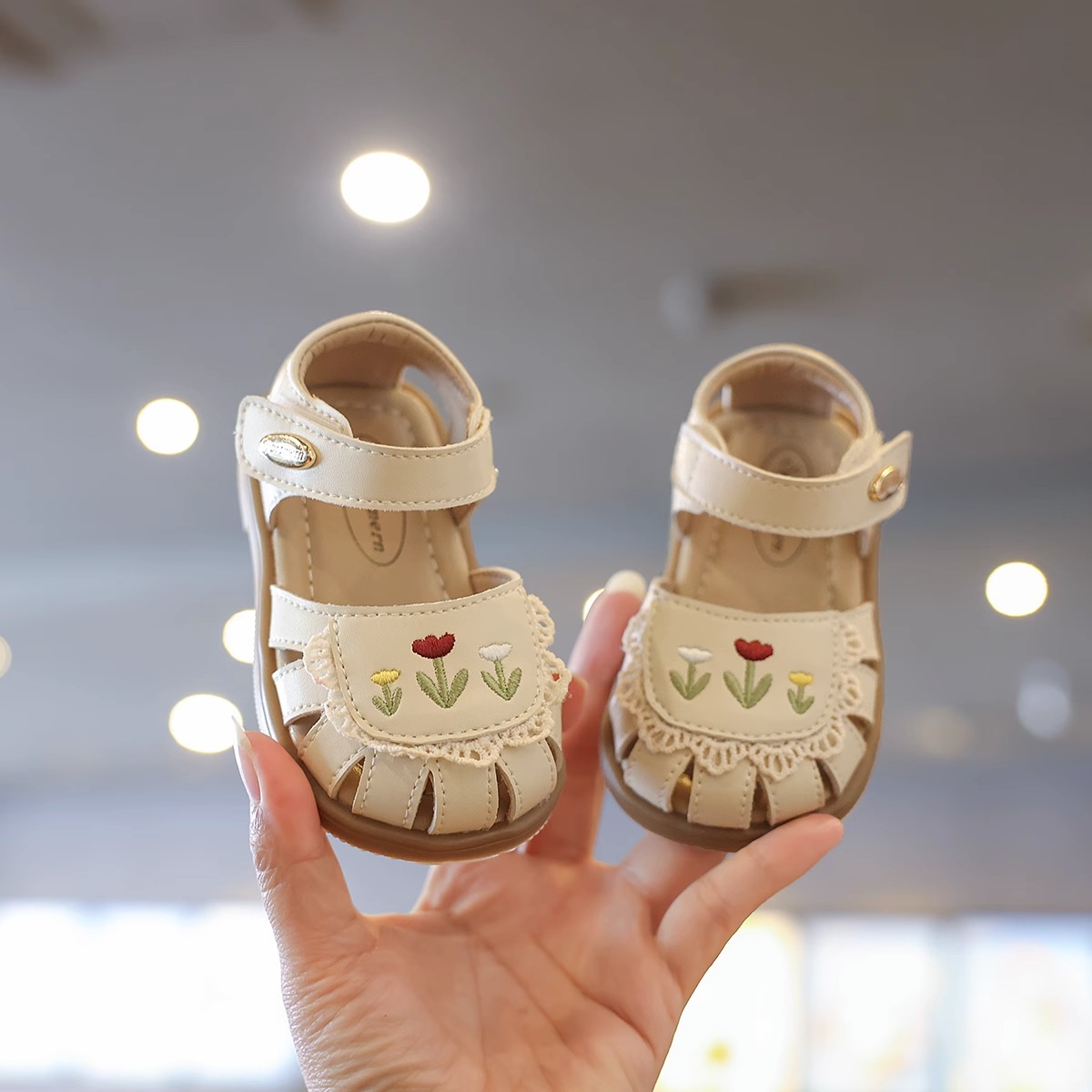 Baby Shoes Women's Summer Sandals Children's Princess Shoes Soft Sole 1-2 Year Old Baby Toddler Shoes Toe Girls' Shoes