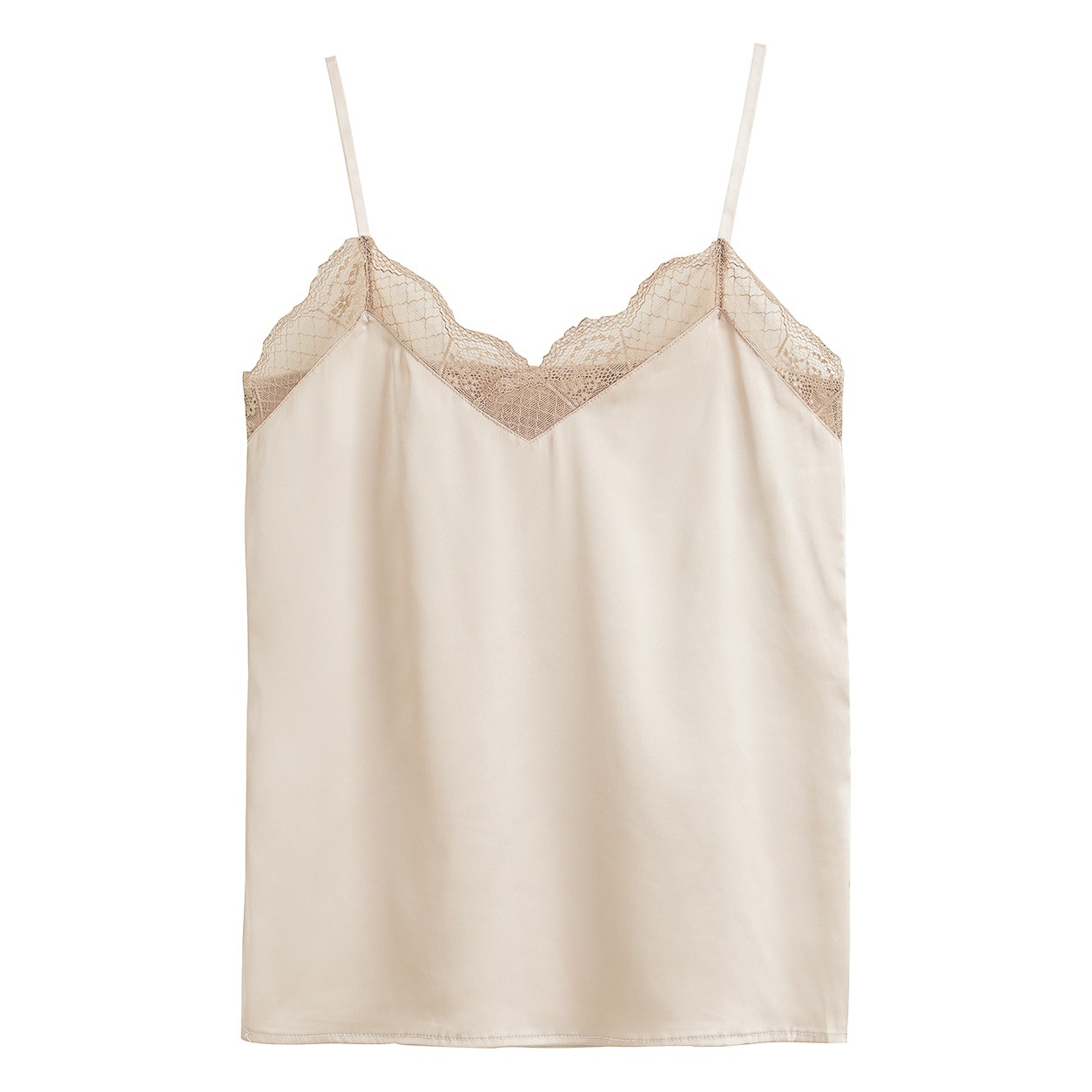 Camisole Women's Inner Vest Summer Girl's Inner Lace Silk Satin Small Camisole Outer Top Base Shirt