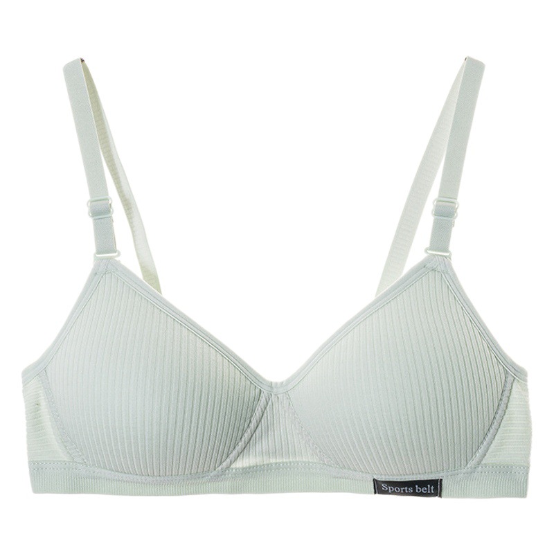 Cross-border Underwear Women Gather No Steel Ring Development Period Collapsing Accessory Breast Anti-sagging Upper-support Student Comfortable Thin Bra