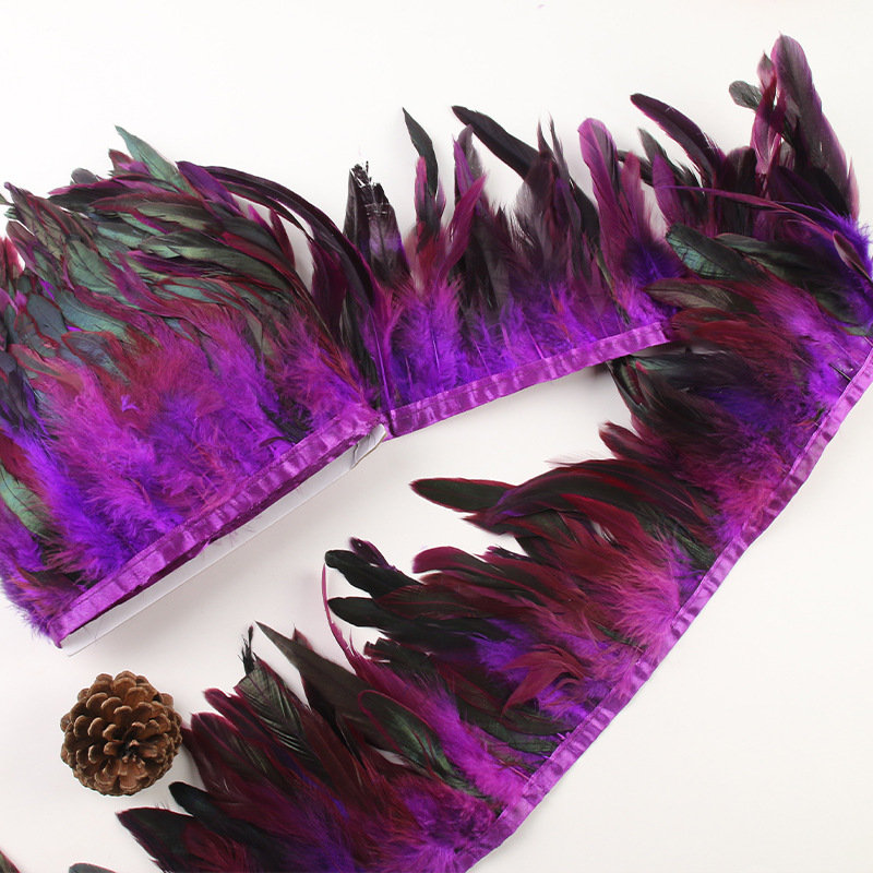 Picture of Factory wholesale diy feather hair green purple swimming cloth feather jewelry crafts decoration accessories clothing accessories