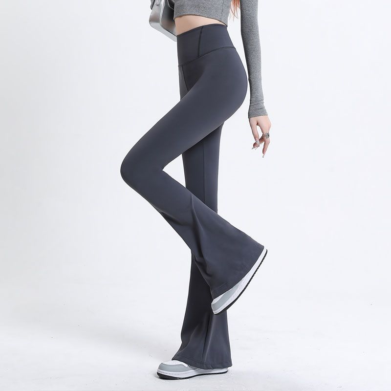 Picture of Zhao Rusi Same Style Micro-high Waist Shark Pants Women's 2023 New Smooth Sports Outer Wear Body Shaping Yoga Pants