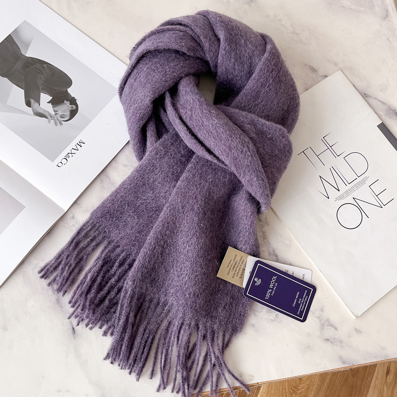 Picture of 2025 New Autumn and Winter Warm Scarf Women's Easiest for Match Long Pure Wool Scarf Men's Couple Style Spot Wholesale