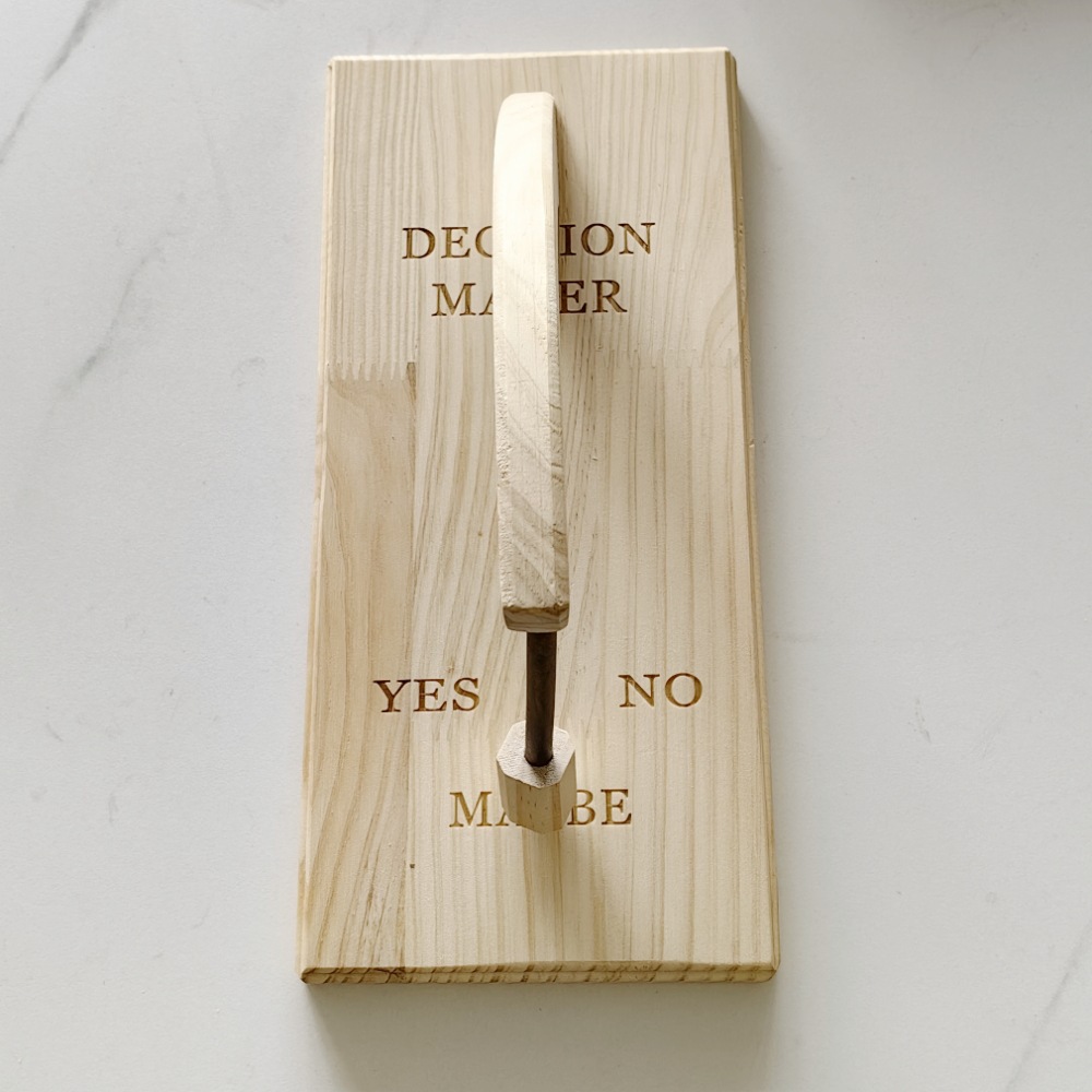 Picture of Cross-border new product Decision Maker Maker carving oak wooden crafts pendant wholesale