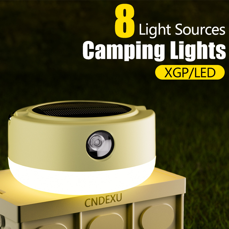Cross-border LED lamp tent lamp portable solar atmosphere lamp decorative lamp ceiling lamp outdoor camping lamp
