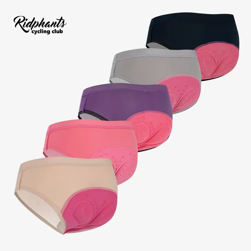 Women's Cycling Underwear Triangle Silicone Pad Moisture-Wicking Breathable Spinning Quick-Drying Hip Protection Pants