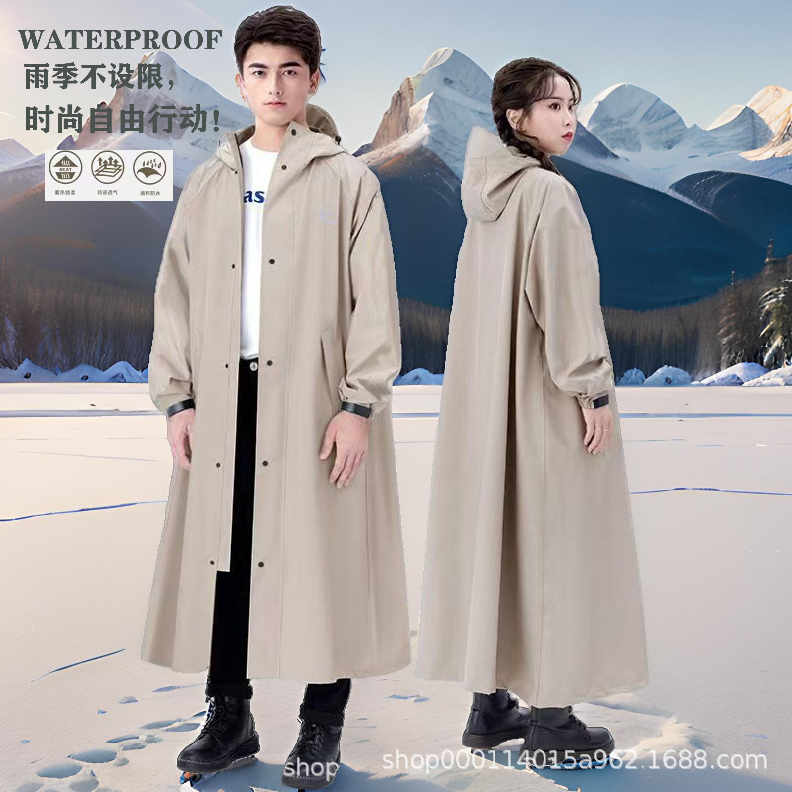 Raincoat Full Body All-In-One Motorcycle Raincoat Electric Vehicle Raincoat Thickened Rainproof Poncho Electric Bicycle Raincoat