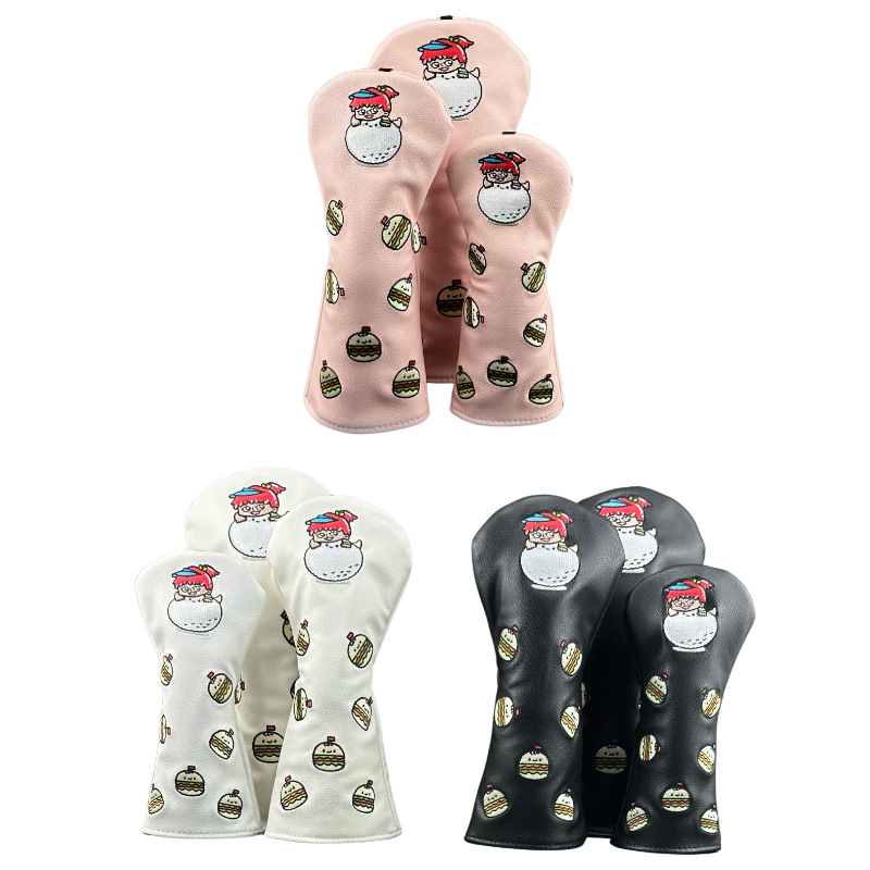 Golf Hamburg Pattern Wooden Head Cover No.135 Wooden Head Protective Cover Hat Cover
