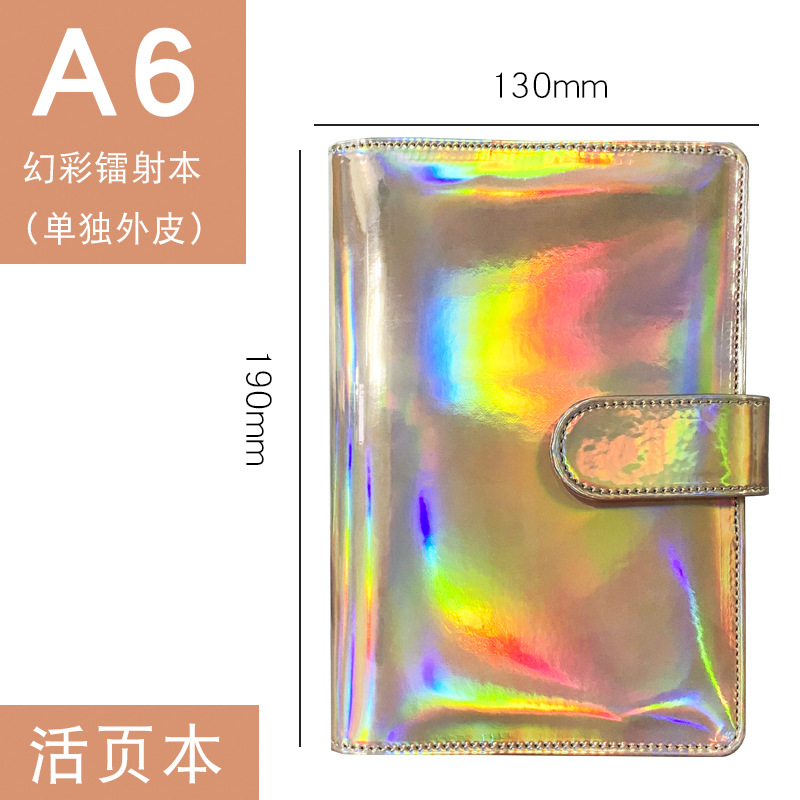 Picture of Foreign trade for colorful laser Macaron loose-leaf notebook a6 notepad creative trend notebook wholesale