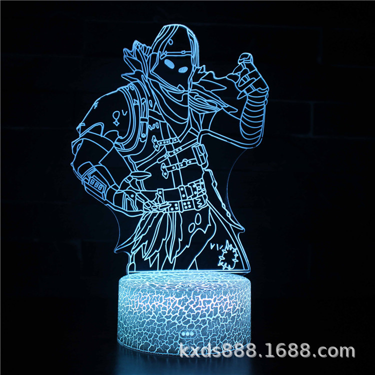 Picture of Kaixing Cross-border Exclusive Fortress Night Game Series 3D Nightlight LED Colorful Touch Remote Control Creative Table Lamp