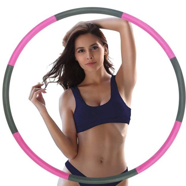 Painless Hula Hoop 8 Section Removable Adult Indoor Waist Fitness Smooth Foam Hula Hoop Smooth