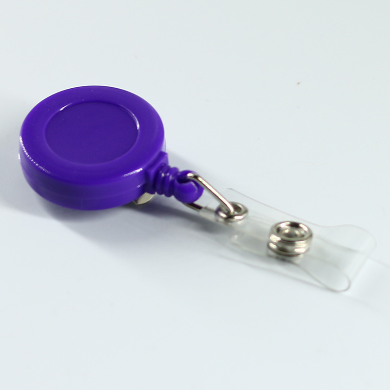 Picture of Cross-Border Retractable Plastic Badge Holder with Retractable Buckle, Id Card Holder with Lanyard, Easy-To-Use Work Badge, Multifunctional