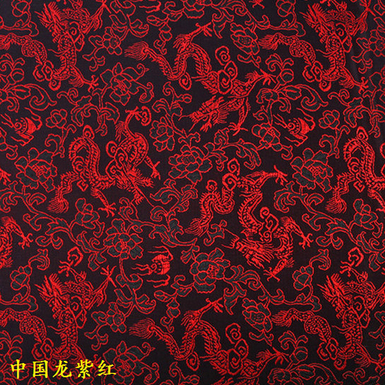 Picture of 150cm Wide Packaging Box Gift Box Multicolor Chinese Dragon Pattern Jacquard Cloth Ancient Dress Small Dragon Brocade