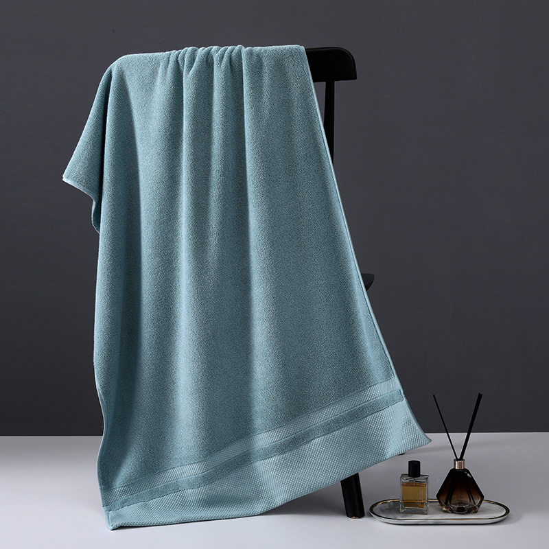 Picture of Five-star hotel 7A antibacterial cotton bath towel thickened 400g hotel homestay bath cotton face towel