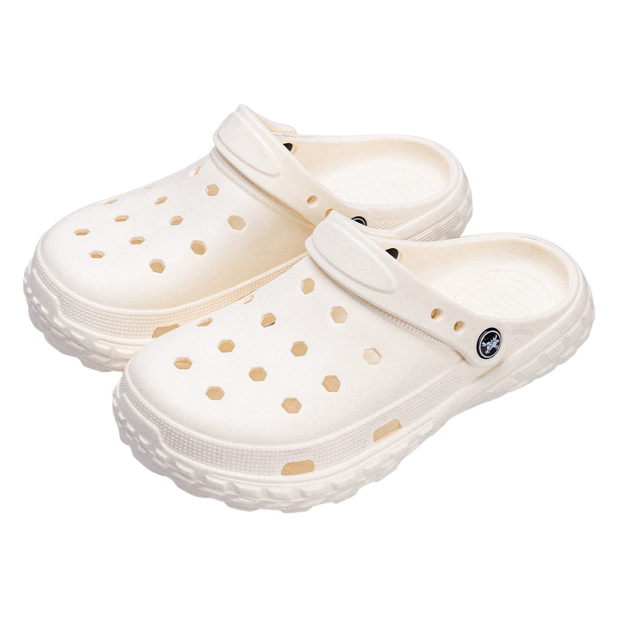 Litani non-slip hole shoes women's eva summer seaside beach 2024 New closed toe soft bottom sandals outdoor wear batch