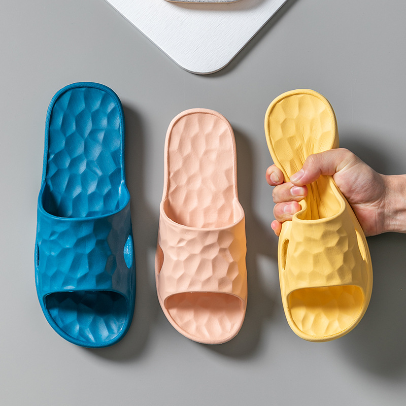 Water Cube EVA Slippers New Antibacterial Soft Bottom Thickened Home Bathing Four Seasons Household Couple Bathroom Slippers