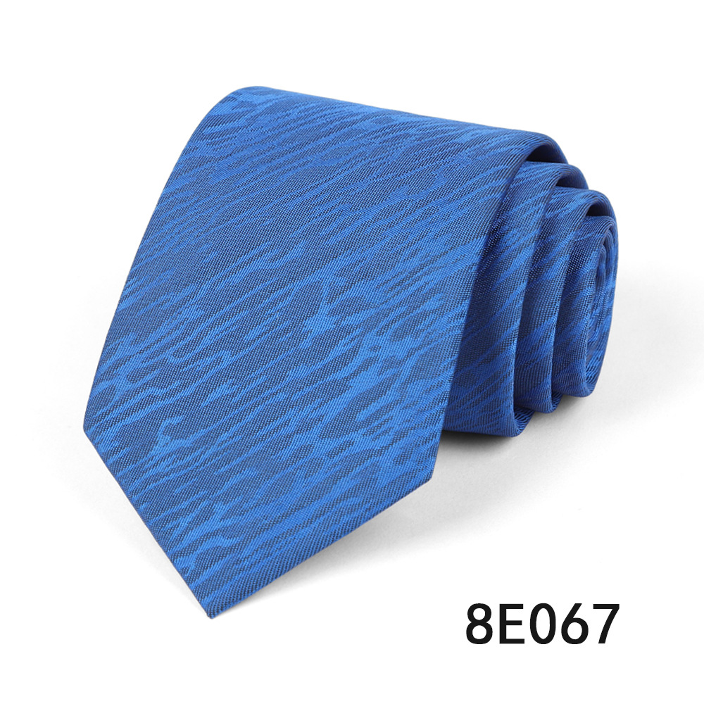 Picture of Men's Tie Business Casual Stripesd Tie 8cm Polyester Jacquard Embroider Print Tie Wholesale Formal Wear