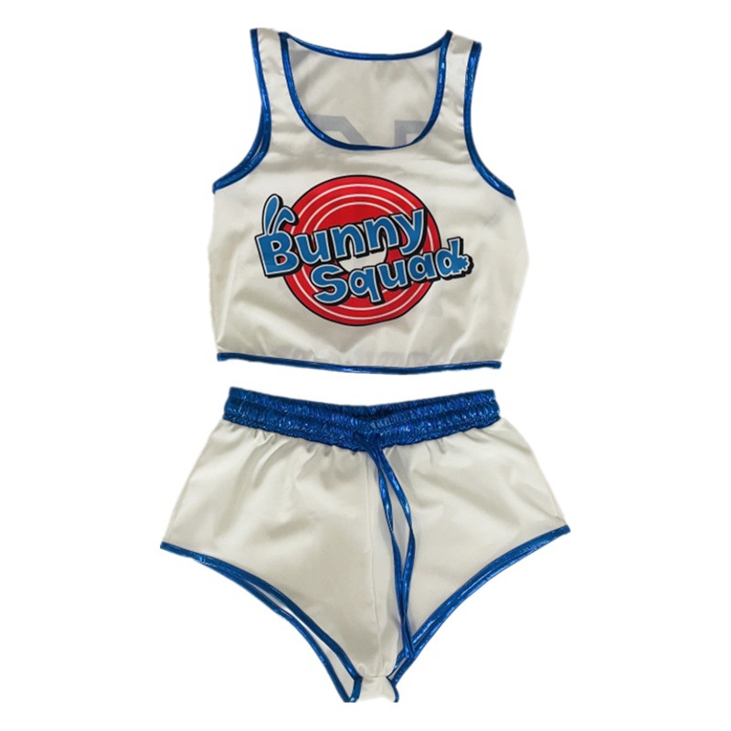 Amazon's Best-Selling Independent Website's Popular European and American Style Halloween Slam Dunk Tank Top and Shorts Two-Piece Set