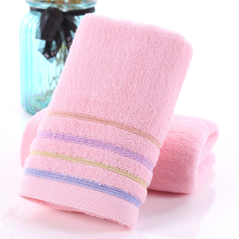 Picture of Towel factory wholesale household thickened cotton face towel checkered cotton towel gift embroidered logo