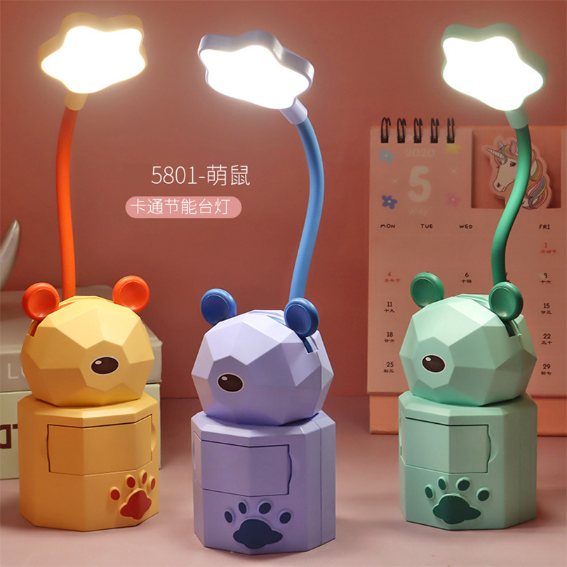 Picture of Creative cartoon rechargeable desk lamp learning students eye lamp kindergarten children Night Lamp bedside lamp gift wholesale