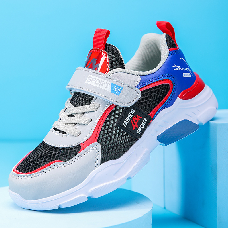 Picture of Sneakers Sports Walking Shoes Boys Zhongda 2024 Net Leather Shoes Casual Shoes Casual Children's Shoes Boys Running New