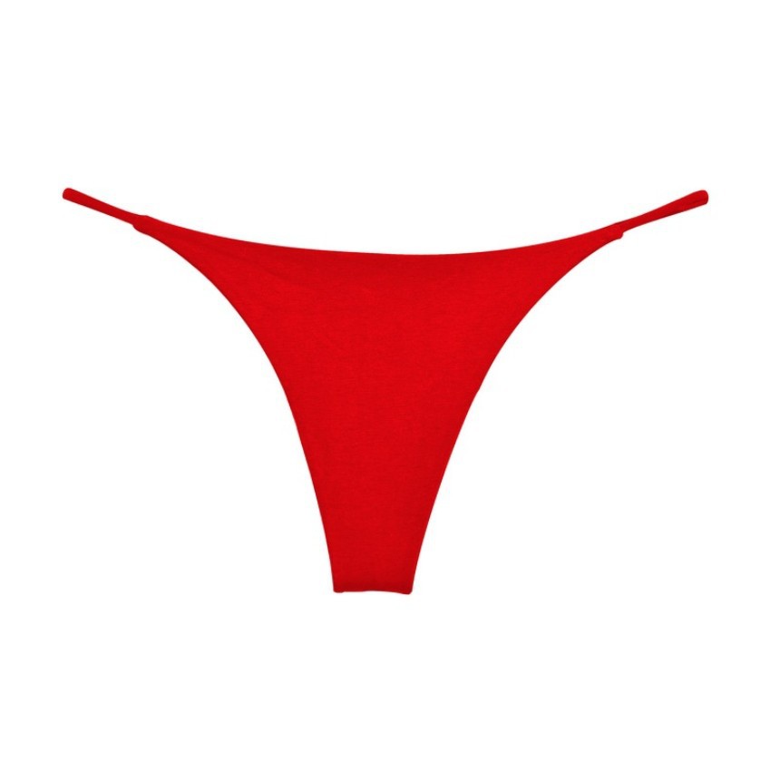 Picture of Jade Fragrant Pavilion New Version Double-Layer Thin Strap Thong Low Waist Low Waist Underwear Double-Layer Bikini Cotton Underwear for Women