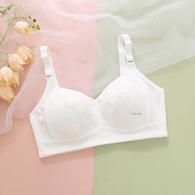 Picture of Girls' Underwear Developmental Small Vest Thin Pure Cotton Tube Top for Primary School Students Junior High School Senior high school Children Girls' Bra Summer