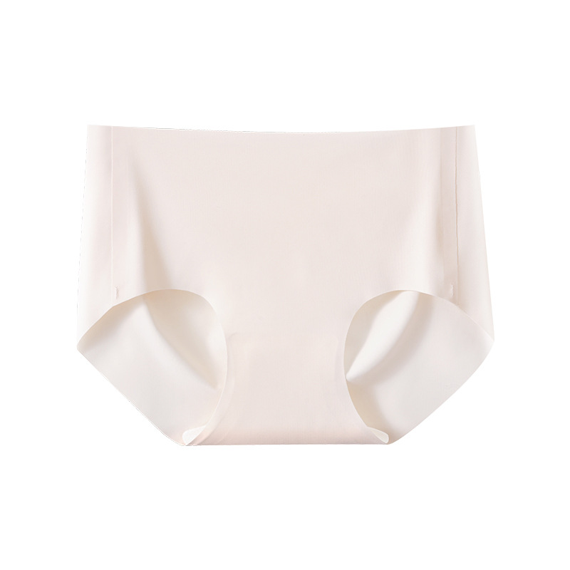 Picture of Naked ice silk underwear ladies waist seamless 3D hip no hip antibacterial cotton crotch high school students triangle shorts