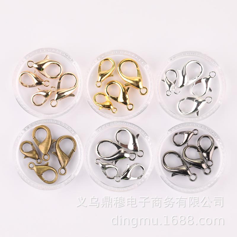Metal Alloy Lobster Clasp DIY Jewelry Bracelet Necklace Ending Connection Buckle Multi-Color Multi-Specification Material Accessories