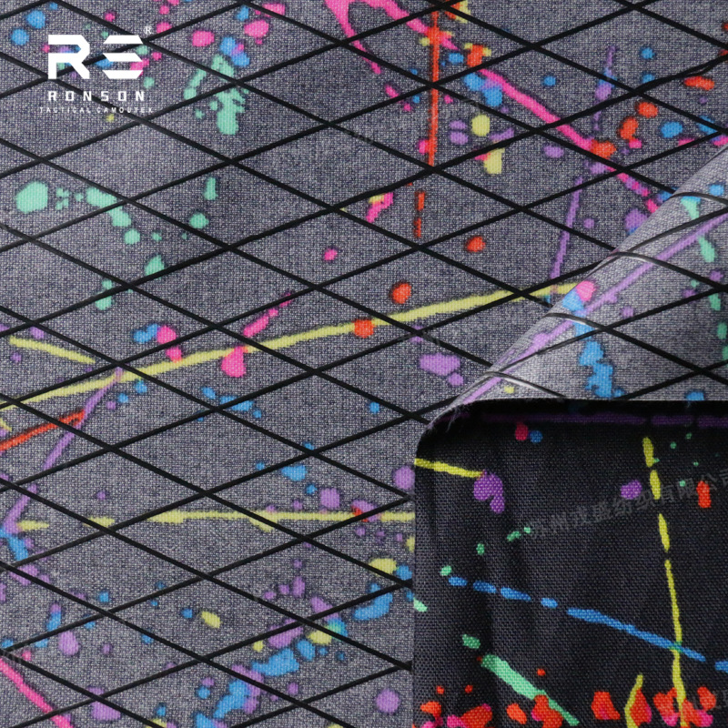Picture of Splash stars camouflage 500D nylon X-PAC composite rhombus fabric waterproof outdoor lightweight fabric