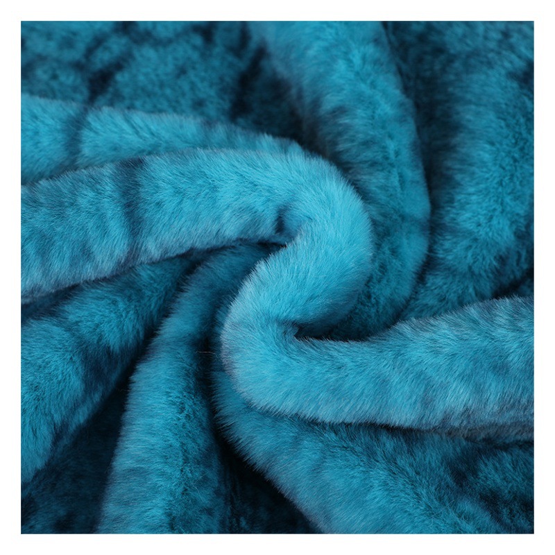 Autumn and winter scarf scarf printed rabbit fur 450g python printed rabbit fur imitation rabbit fur flannel fabric