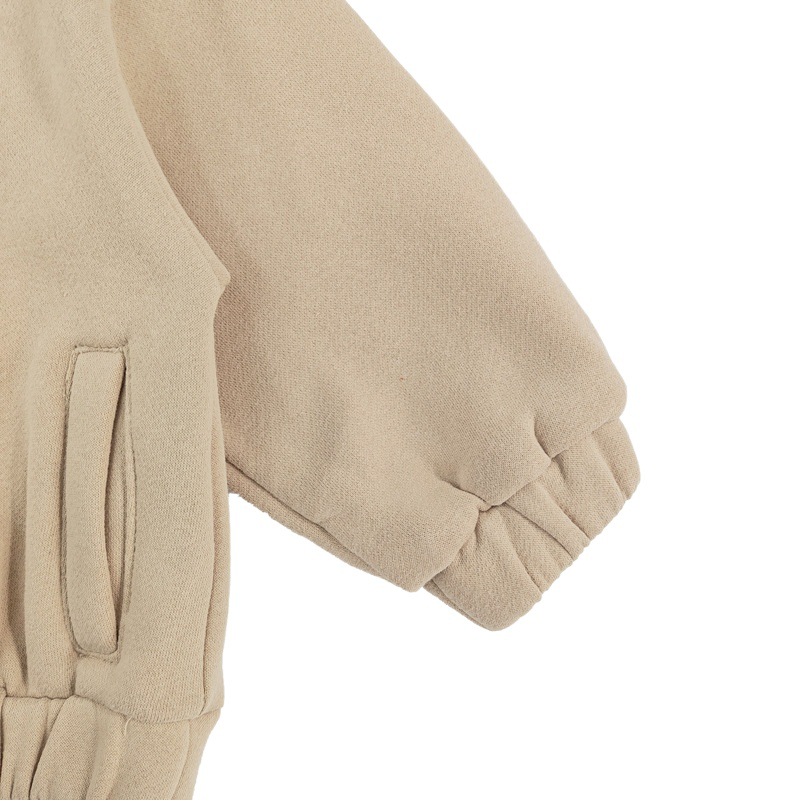 Korean Style Boys and Girls Winter New Suit Solid Color Fleece Hooded Sweater Leg Trousers Casual Children's Suit