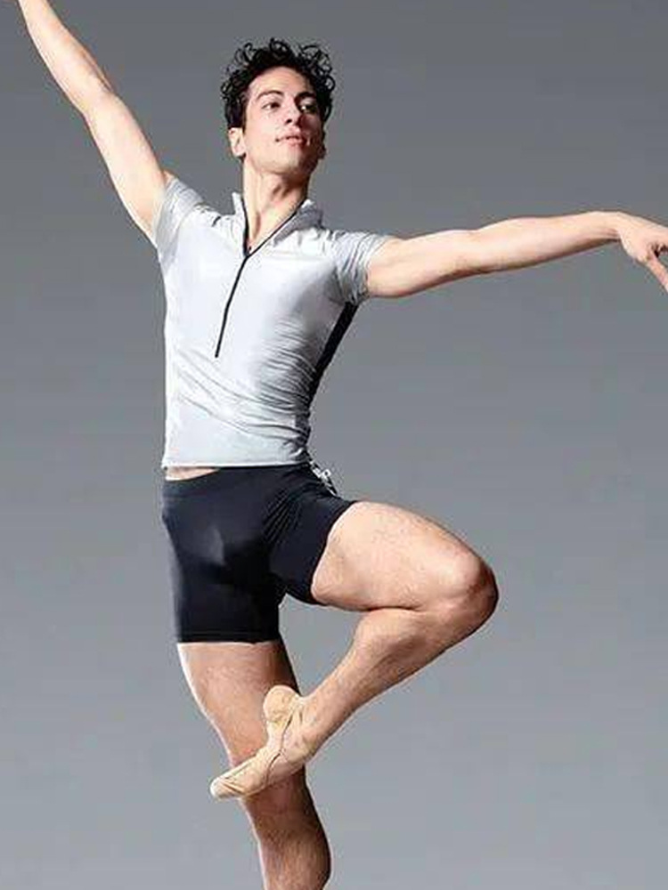 Shorts Men's Ballet 2-Point Pants Leggings Children's 5-Point Training Nylon Tight Basic Training Fitness Pants